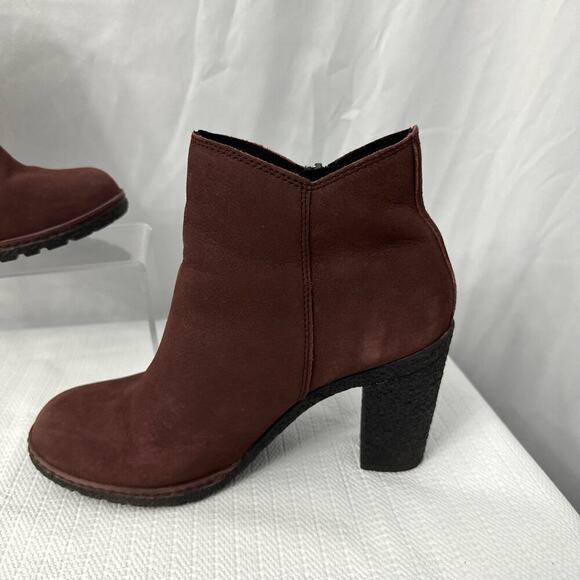 Timberland Tillston Booties Women's Size 6 Burgundy Ankle Boot - Picture 13 of 14